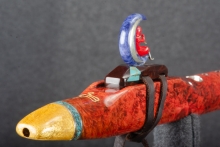 Curly Silver Maple Native American Flute, Minor, Mid F#-4, #P4K